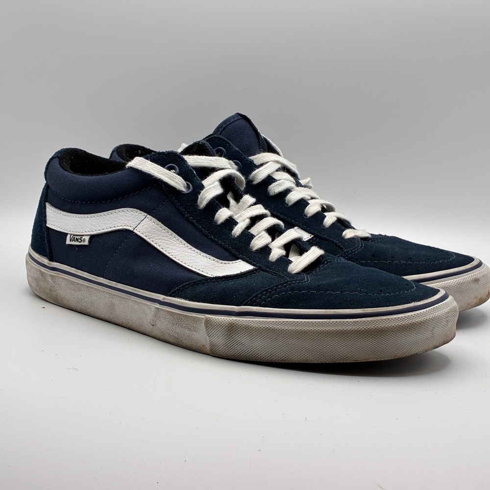 Vans TNT SG Trujillo Pro Mens Size 13 Blue Suede Canvas Skate Shoes